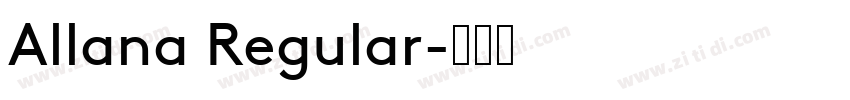 Allana Regular字体转换